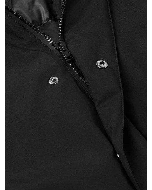 Herno Black Laminar Gore-tex® Hooded Down Coat for men