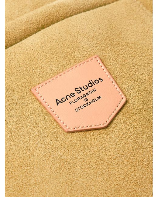 Acne Natural Lurt Shearling-Trimmed Suede Jacket for men