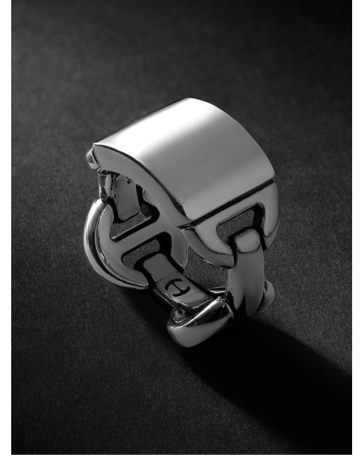 Hoorsenbuhs Black Sterling Ring for men