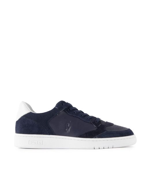 Polo Ralph Lauren Blue Suede And Leather Sneakers for men