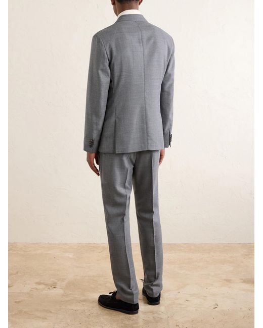 Mr P. Gray Wool-hopsack Suit Jacket for men