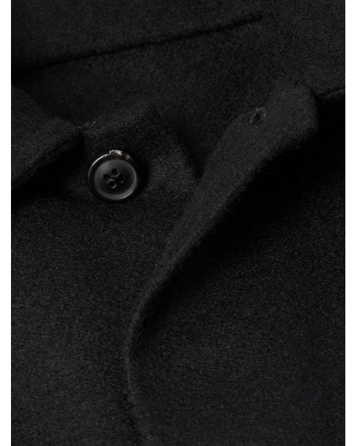 Ghiaia Black Wool Overshirt for men