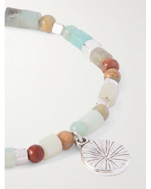 Isabel Marant Natural Tone And Jasper Beaded Bracelet for men