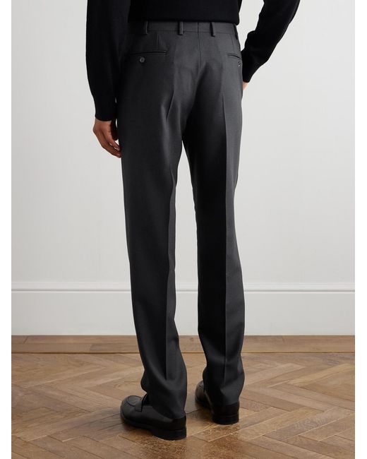 Brioni Blue Straight-leg Wool Suit Trousers for men