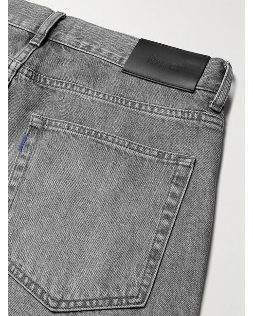NN07 Gray Otis 10034 Straight-Leg Organic Jeans for men