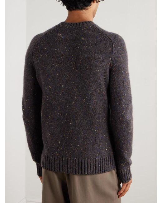 Gabriela Hearst Blue Daniel Flecked Cashmere Sweater for men