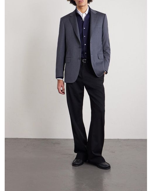 Canali Blue Cotton And Lyocell-Blend Shirt for men