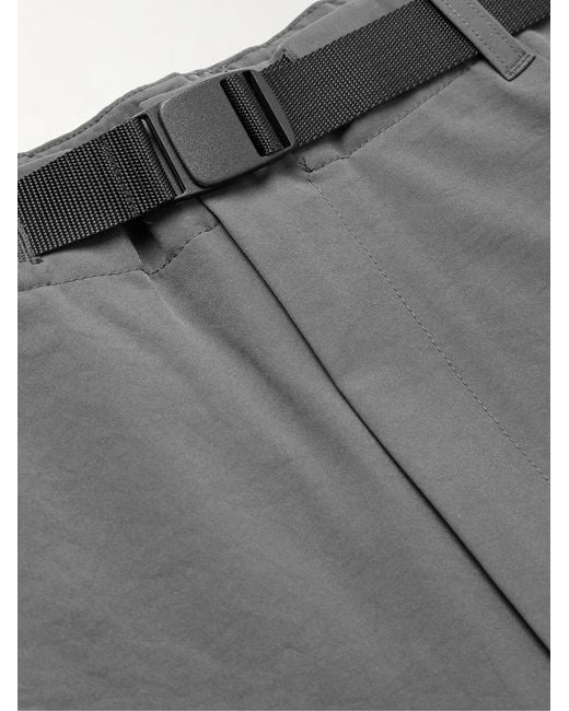 Goldwin Gray Straight-leg Belted Shell Trousers for men