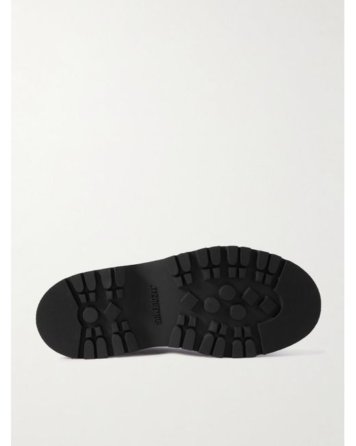 Jacquemus Black Pavane Leather Derby Shoes for men