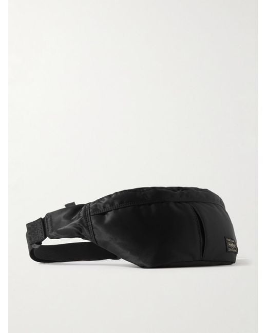 Porter-Yoshida and Co Black Tanker Logo-appliquéd Nylon Belt Bag for men