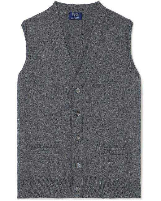 William Lockie Gray Oxton Cashmere Sweater Vest for men