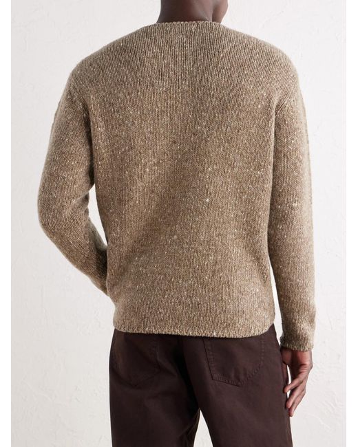 Auralee Natural Wool Sweater for men