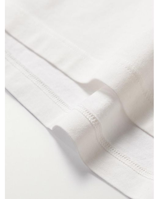 Altea White Lewis Slim-Fit Stretch-Cotton Jersey T-Shirt for men