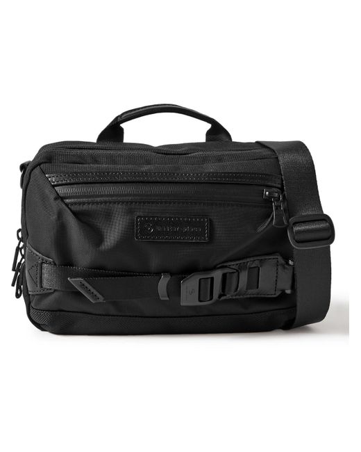 master-piece Small Leather-trimmed Cordura® Nylon Messenger Bag in