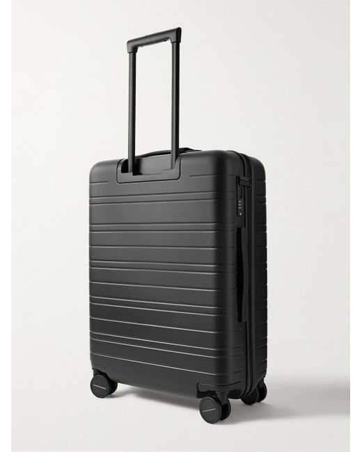 Horizn Studios Black M5 Cabin Essential 55cm Polycarbonate And Nylon Suitcase for men