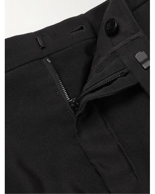 Saint Laurent Schmal geschnittene Hose aus Faille in Black für Herren