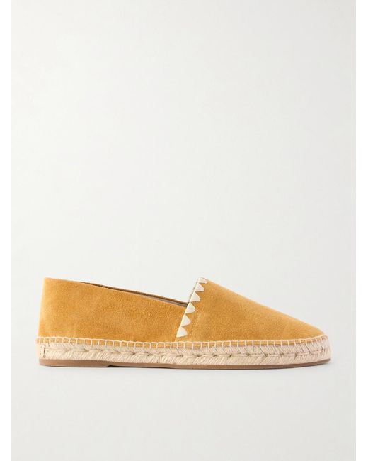Manolo Blahnik Natural Raito Suede Espadrilles for men