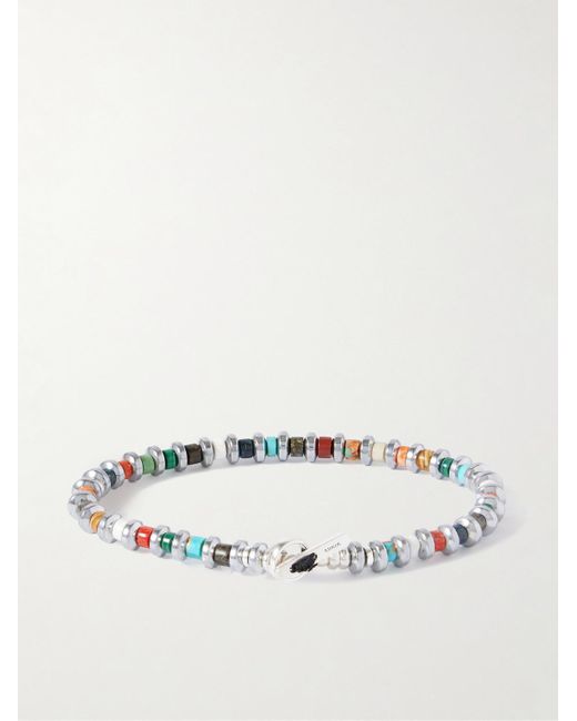 Mikia Natural Multi-Stone Beaded Bracelet for men