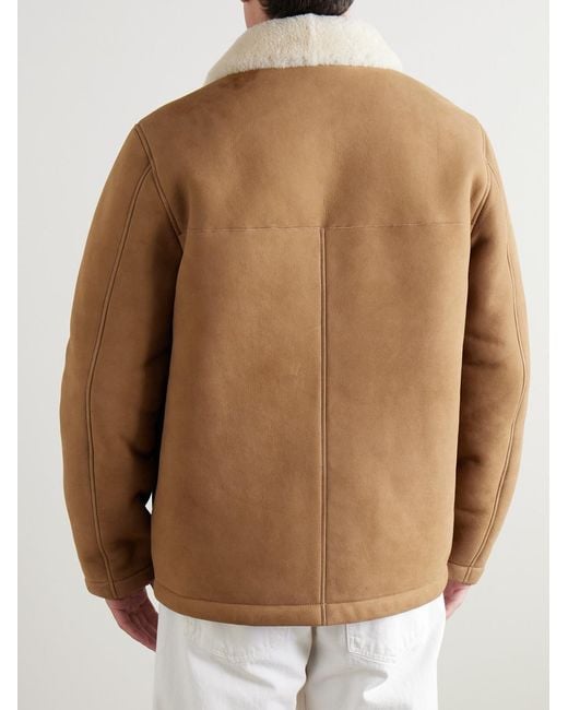 Mr P. Brown Shearling Jacket for men