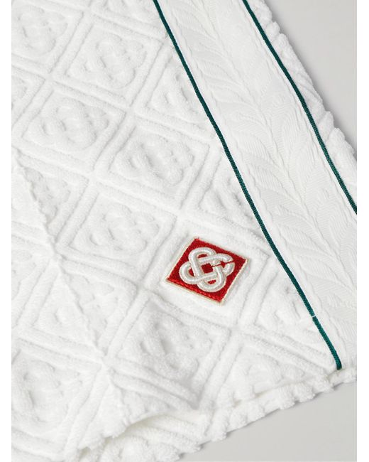 Shorts A Gamba Dritta di Casablanca in White da Uomo