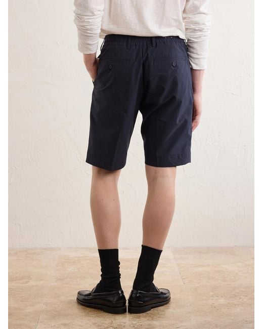 NN07 Blue Billie Straight-Leg Striped Seersucker Shorts for men