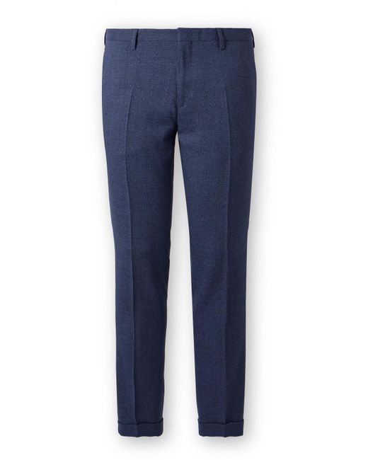 Paul Smith Blue Straight-leg Wool Trousers for men