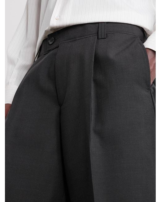 mfpen Gray Straight-leg Wool Shorts for men