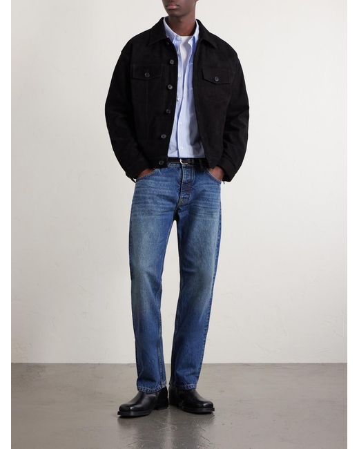 NN07 Black Roy 90031 Suede Jacket for men