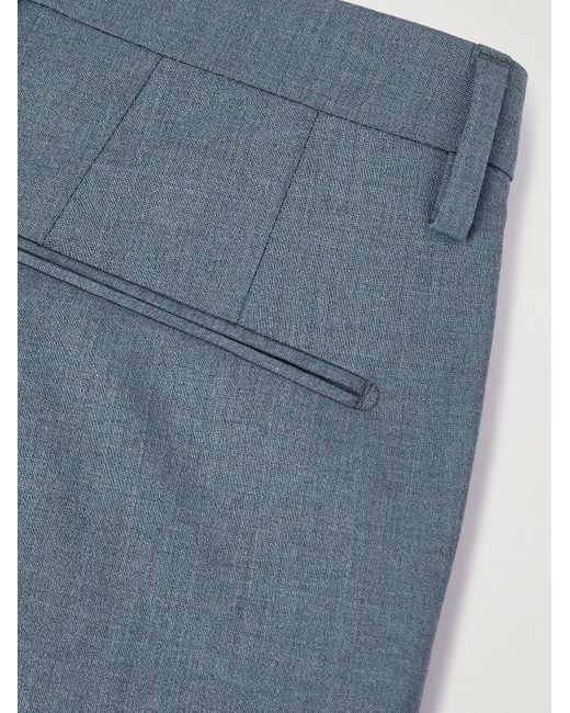 Boglioli Blue Straight-leg Wool Suit Trousers for men