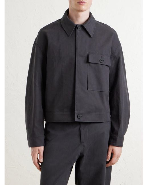 Studio Nicholson Blue Drey Cotton-Twill Jacket for men