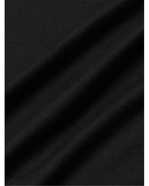 Theory Black Precise Cotton-jersey T-shirt for men