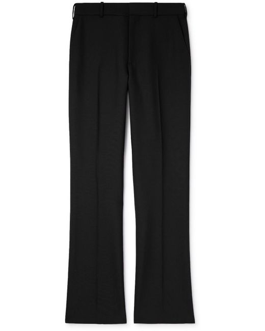 Loewe Flared Wool And Mohair-blend Trousers in Black for Men | Lyst