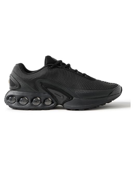 Nike Black Air Max Dn Rubber-trimmed Mesh Sneakers for men