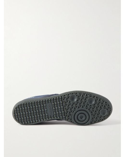 Adidas Originals Samba OG Sneakers aus Shell in Knitteroptik mit Lederbesatz in Blue für Herren