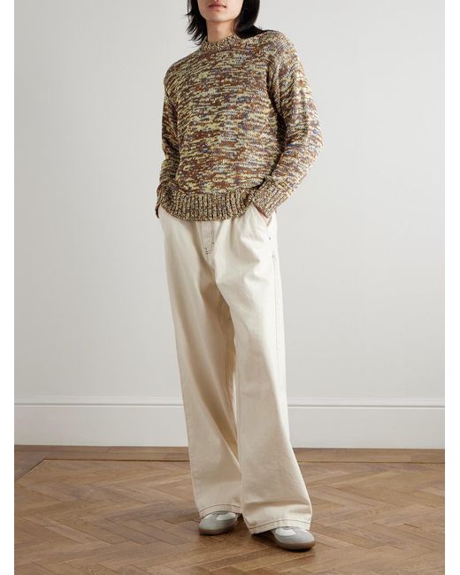 Federico Curradi Natural Mélange Wool Sweater for men