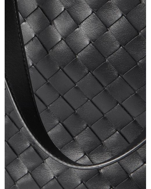 Bottega Veneta Black Small N/s Intrecciato Leather Tote Bag for men