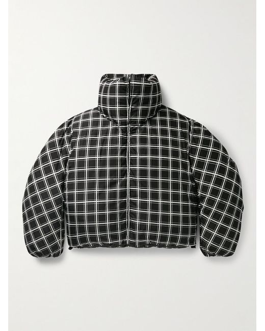 Marni Black Dingyun Zhang Oversized Checked Shell Down Jacket for men