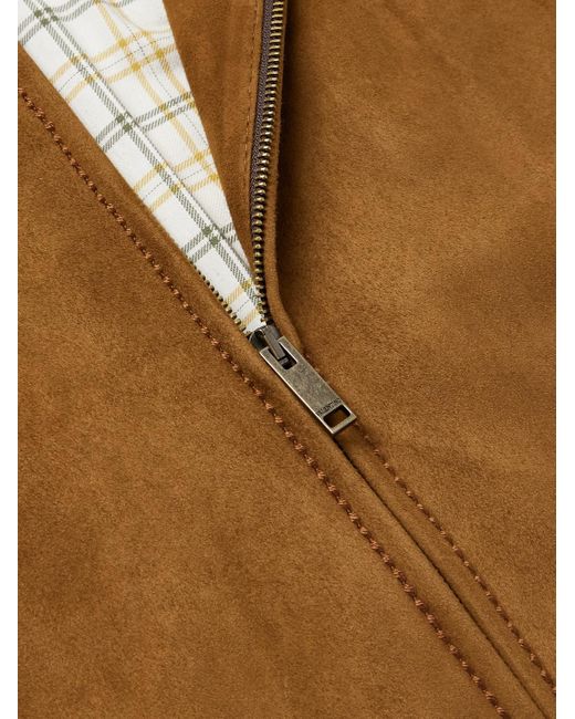 Valentino Garavani Brown Suede Jacket for men