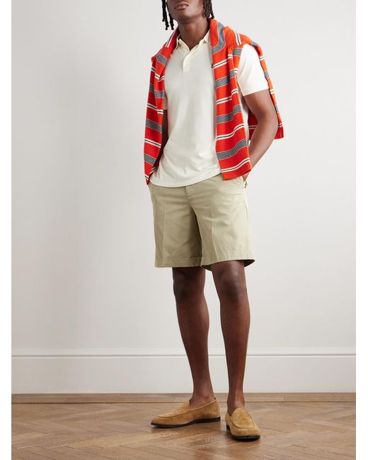 A.P.C. Natural Andrew Straight-leg Cotton Shorts for men