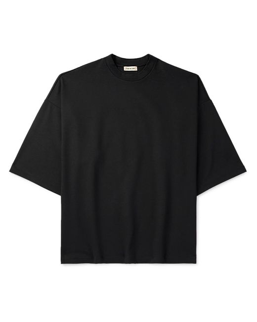Fear Of God Black Thunderbird Milano Oversized Embroidered Jersey T-shirt for men