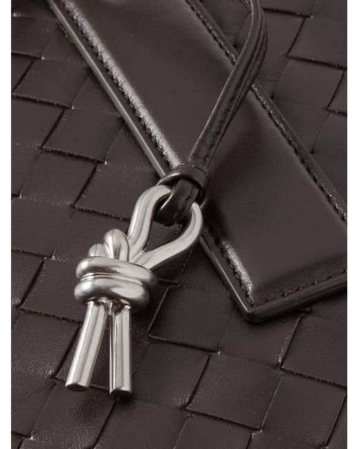 Bottega Veneta Black Getaway Intrecciato Leather Briefcase for men