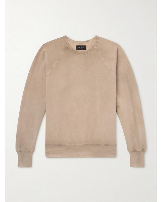 Les Tien Natural Heavyweight Structured-Fleece Cotton-Jersey Raglan Sweatshirt for men