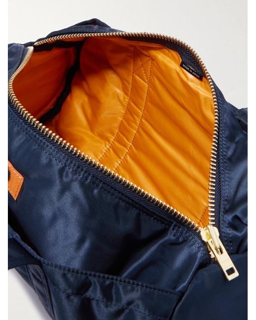 Porter-Yoshida and Co Blue Tanker Nylon Duffle Bag for men