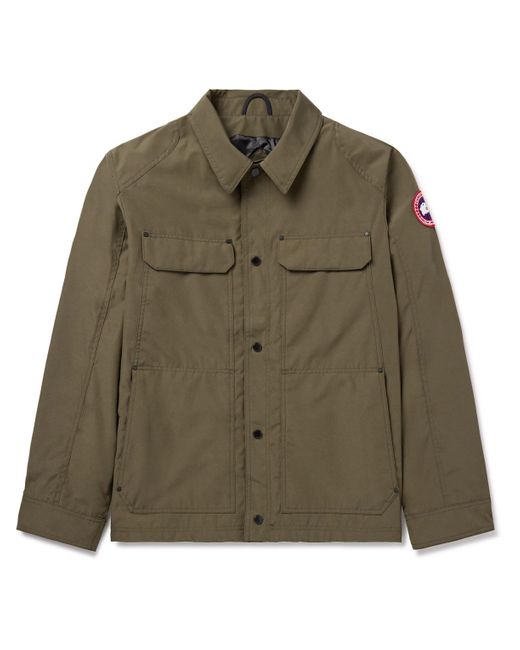 Canada Goose Green Burnaby Logo-appliquéd Arctic Tech® Chore Jacket for men