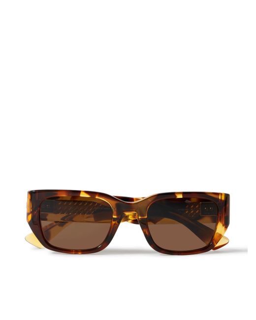 Bottega Veneta Brown Square-Frame Tortoiseshell Acetate And-Tone Sunglasses for men