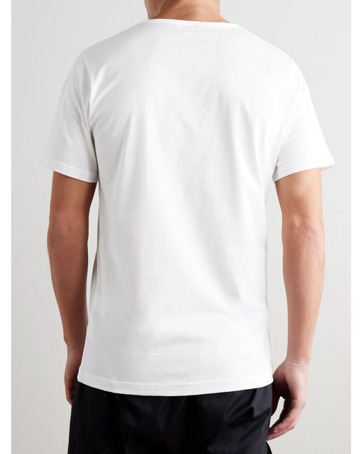 Sunspel White Superfine Cotton Underwear T-Shirt for men