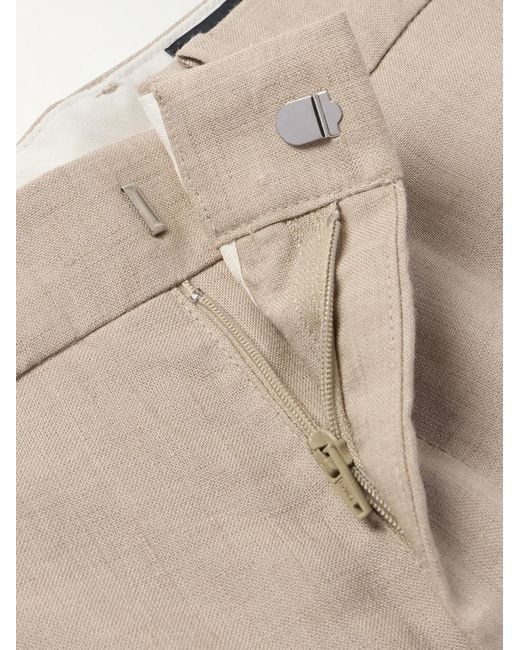 Club Monaco Natural Straight-leg Linen-blend Suit Trousers for men