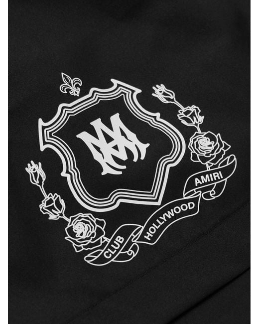 Shorts Da Mare Medi A Gamba Dritta Con Logo di Amiri in Black da Uomo