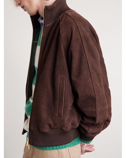 Baracuta Roughout Jacke aus Veloursleder in Brown für Herren