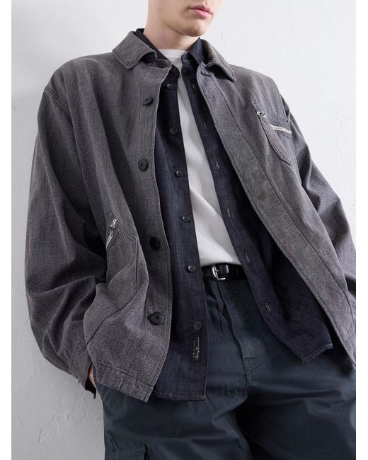 Visvim Gray Eclair Denim Jacket for men